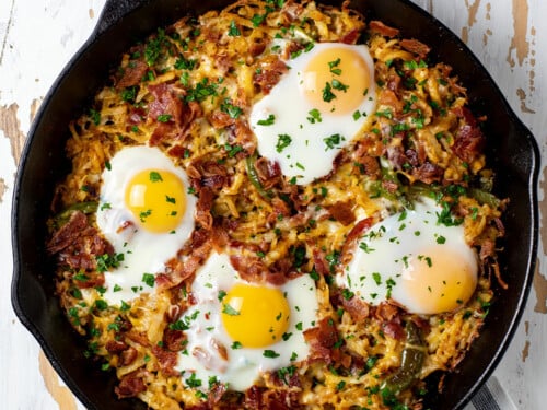 The Viral Crispy Hash Brown Skillet
