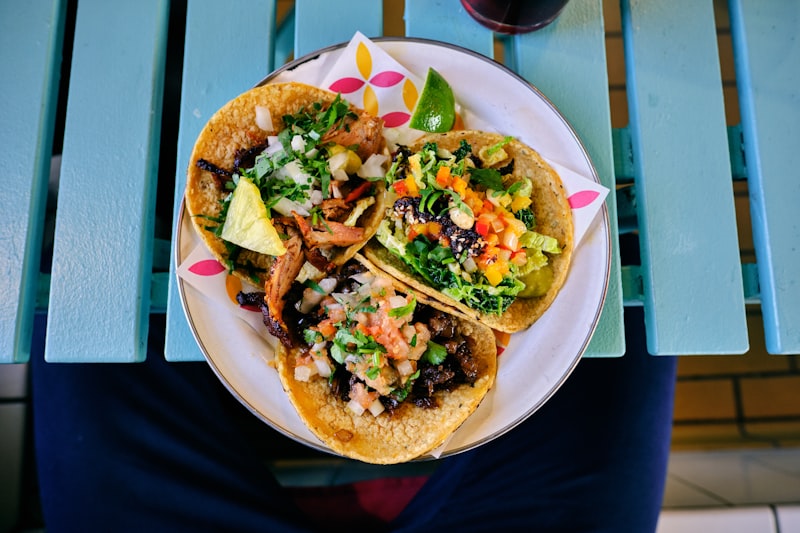 Spicy hash brown tacos